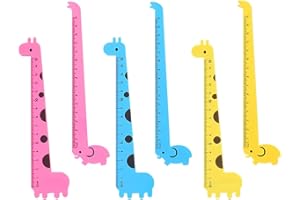 UCUNJIA 6 PCS sovrano animale creatività bambino righello righelli righello flessibile righello piccolo righello legami cancelleria scuola portapenne legami righello legami dimension ruler