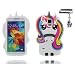 Produktbild Samsung Galaxy S5 Hülle, Cover Samsung Galaxy S5 Handyhülle, TPU Skin Gummi weich Shell case, Staub Kratzer beständig (3D Cartoon Rainbow Einhorn unicorn) & Staubstecker