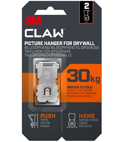 Ganci Per Pareti In Cartongesso - 2 Pezzi, Supporto Fino A 20 Kg, Senza Attrezzi, Per Quadri E Specchi - Foto 8