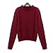 YQ03 2015 Autumn Women The New Sweater (S, RED)