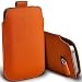 Produktbild ONX3 (Orange) Apple iPhone 8 Plus Fall Slip In Zug-Vorsprung-Leder-Beutel-Kasten-Abdeckung