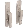 Eujgoov Rectangular Door Handle Lock - Portable Bathroom Security Lever for Gates and Bath - Simple Reversible Hardware