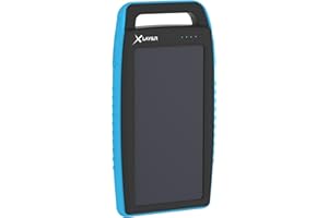 XLayer Solar Power Bank I 15000mAh I Schnellladen I Camping I Outdoor Ladegerät I Akkupack I Solarpanel I kompatibel mit iPhone 16/15/14/13/12/Plus/Mini/Pro/Pro Max, Samsung Galaxy S23 Ultra/S22