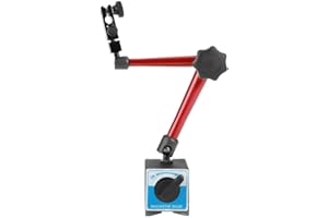 AYNEFY Magnetyczna stopka zegarowa pomiarowa z podstawą, regulowany statyw magnetyczny, precyzyjny, mocny do uniwersalnych zegarów pomiarowych, narzędzia do budowy maszyn 60 x 50 x 55 mm