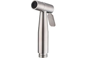 LZZEM Hand Held Bidet Sprayer - Stainless Steel Bathroom Shattaf for Toilet Cleaning, Pet Bath, Personal Hygiene (Sprayer Head Only)