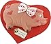 Produktbild Marzipan Schwein auf einem Herzbrett 300g / Edelmarzipan