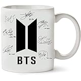 BakoIsland BTS Bangtan Boys Signatures Autograph tè e caffè Tazza, 325 ml