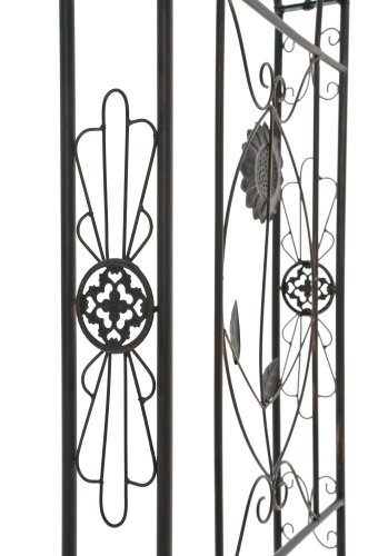 CLP Rosenbogen DOLKAR, Eisen pulverbeschichtet, ca 130 x 50 cm, Höhe ca 245 cm bronze - 5