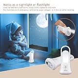 AVANTEK Nachtlicht mit Bewegungsmelder und Dualsensor, Taschenlampe Notlicht mit eingebautem Akku für Zimmer, Stromausfall und Autoreisen - 4