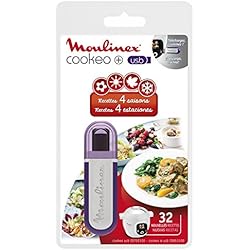 Moulinex Clé USB de 32 Recettes 4 Saisons XA600611 Accessoire Cookeo Officiel Compatible avec Multicuiseurs Cookeo YY2943FB CE702100