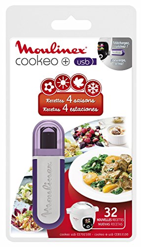 Moulinex Clé USB de 32 Recettes 4 Saisons XA600611 Accessoire Cookeo Officiel Compatible avec Multicuiseurs Cookeo YY2943FB CE702100