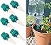 Royal Gardineer Pflanzenbewässerung: Pflanzen-Bewässerungssystem mit Tonspitze und Flaschenaufsatz, 6er-Set (Bewässerung Flaschenaufsatz)