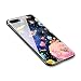 Produktbild iPhone 8Plus Handyhülle, Love Shape Series SXUUXB iPhone 7Plus Fashion Funkeln 3 in 1 Kreatives Design Flexible Gummi Schwarz Frame + Hart PC Plastic Zurück + Gehärtetes Glas Back Cover Anti-Schock Drop-Schutz Hybrid Bumper für Apple iPhone 7Plus/8Plus 5,5 Zoll,- Alien + 1 x Freie Halterung ( Farbe Zufällig)
