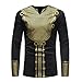 Produktbild LOLIANNI Herren Shirts Luxus afrikanischen Print Langarm Shirt Top Bluse Männer Hemd Afrikanischen der Bluse Hemd Hirt Sweatshirt Tops Casual African Top Bluse Vintage Trendige Herrenbekleidung