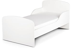 Price Right Home Plain White Design MDF Toddler Bed