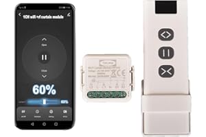 Yueyang Interruptor de cortina WiFi RF Tuya Smart Life módulo de persiana enrollable 433 MHz Control remoto para puertas de garaje Windows Alexa (1)