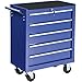 Produktbild TecTake Werkzeugwagen Werkstattwagen blau | verschließbare Schubfächer | Kugelgelagerte Gleitschienen | auf Rollen | -diverse Modelle- (Typ 1 | no. 402649)