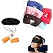 DREAM XPLORE 3 in 1 Super soft travel neck pillow Easy to Carry Multi Utility Travel Kit - Inflatable Neck Air Cushion Pillow with Eye Mask & 2 Ear Plugs RS.245.00