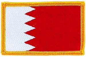 AKACHAFACTORY Patch écusson brodé drapeau bahrain bahrein thermocollant insigne backpack