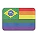 Produktbild Rainbow Flagge Brasilien vorne Fußmatte 4060 cm