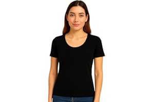 INTIMITALY Liabel - Set 2 Maglie Termiche da Donna, Cotone Puro 100%, Mezze Corte o Spalla Larga, Bordo Raso, Trattamento Termico, Felpatura Soffice Bianche e Nere