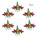 Produktbild belupai 6 St¨¹cke Weihnachten Set Besteck Anzug Decor Tisch Abendessen Besteck Halter Taschen Messer Gabeln Geschirr Taschen Weihnachtsfeier Dekoration f¨¹r Home Restaurant Esszimmer (A-Red Wing)