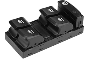 TERISASS Interruptor de la ventana de encendido Botón de control de la ventana del lado del conductor Accesorio para coche Ajuste para S4 B8 OE 8KD 959851