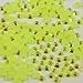Beads4crafts 1000 X Glue On 3Mm 4Mm Ab Flat Back Rhinestone Bridal Ab Stones Craft Scrapbook, Size: 4Mm, Colour: Yellow/Gold.Ab.C896