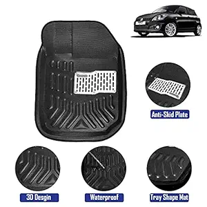 Dusri Biwi 3D / 4D Car Floor Mats for Maruti Suzuki New WagonR 2019 Model (Black Color)