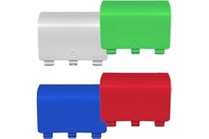 LIXIONGBAO 4 Pezzi Copertura Posteriore per Batteria per Controller Xbox Series X/S, Portello di Sostituzione per Batteria, Compatibile con Xbox Series X/S, NON per Xbox One & One X/S (Colore Casuale)