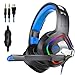 Produktbild Pretty-jin Gaming Headset Headset Surround Stereo Headset Mikrofon zur Geräuschreduzierung LED Lichter und Soft Memory Ohrenschützer für Xbox One, PS4, Nintendo Switch und PC Mac Spiele