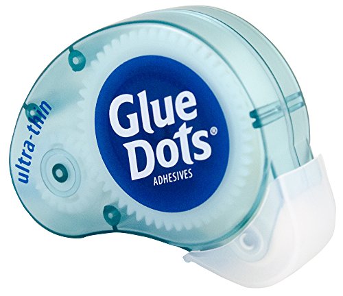 Glue Dots GD04018T Dot N' Go Abroller Ultra-Thin 300 vielseitig verwendbare Dots, ideal für Papier- und Fotoprojekte