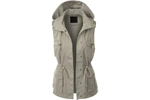 ORANDESIGNE Femme Veste sans Manches Gilet sans Manche Multipoches Exterieur Gilet Reporter Travail Camping Randonnée Automne Hiver Mode Chic Cardigan Outwear Tops