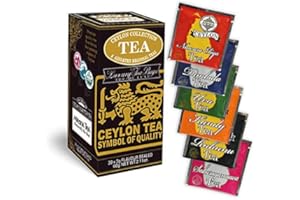 Tè Ceylon Collection Tea Mlesna Confezione da 180 filtri laminati salvaroma - Una collezione di tè di Ceylon monorigine delle 6 regioni produttrici dell’isola