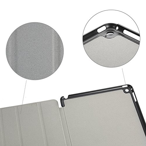 iPad Air 2 Hülle, EasyAcc Ultra Slim Cover Schutzhülle Bumper Lederhülle mit Standfunktion / Auto Sleep Wake Up Funktion für iPad Air 2 2014 Modell Number A1566/ A1567 – Dunkelblau, Ultra Slim - 7