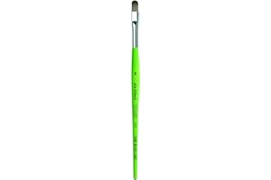 Da Vinci 375 Series Filbert Shape Brush, 8, Fibra sintética, Verde, 19.5 x 0.75 x 30 cm