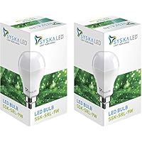 SYSKA B22 LED Bulb SSK-SRL - 9W, Pack of 2 (Cool Day Light)