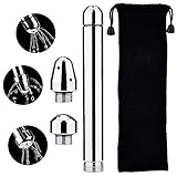 Firbest Shower Enema Douche Attachments Aluminium 3 Shower Head Water Nozzle Anal Rinse Vaginal Cleaning Kit Cleaner