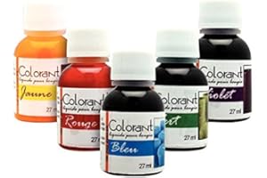 DTM LOISIRS CREATIFS Colorant liquide pour bougie - Lot de 5 flacons