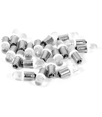 Ampoules LED BAX9S H6W Voiture - Lot De 4 Lampes Blanches 6000K 200LM Ultra Lumineuses Pour Plaque D'Immatriculation, Intérieur Et Clignotants