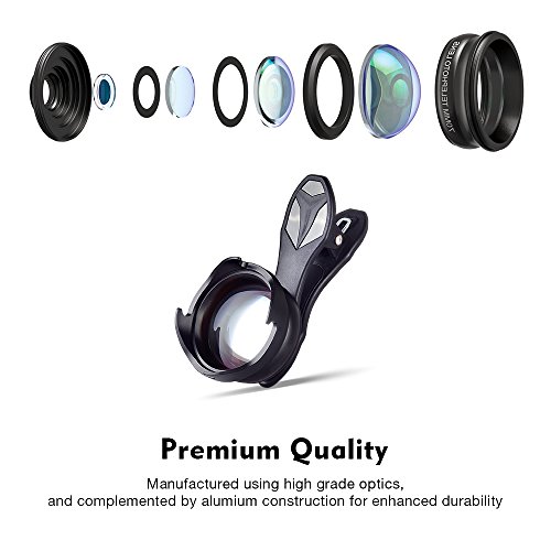 Apexel 70mm Lens, obiettivo professionale della fotocamera telefonica HD, obiettivi della fotocamera per telefoni cellulari con clip ottico da 2,5x ottico per iPhone iPad Samsung LG (perfetto per i ritratti di strada, foto di avventura e viaggi)