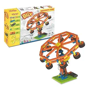 MECHANIX Blix Amusement Park Series, Made in India from Plastic for 7 Years of Kids, Can Make Completely Unique Working Model, 340 Plus Pieces