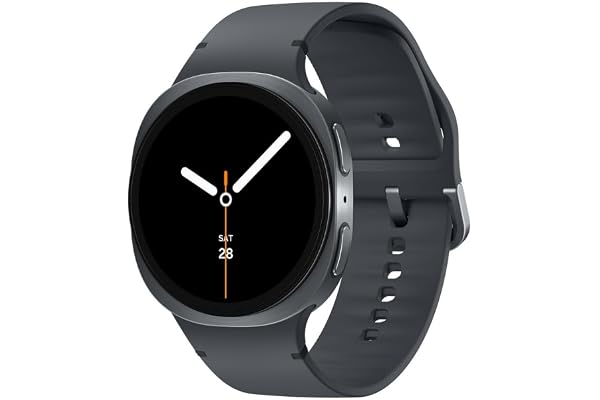 Galaxy Watch 8 mörkgrå, Bluetooth, 44 mm smartklocka (Samsung Turkiet garanteras)