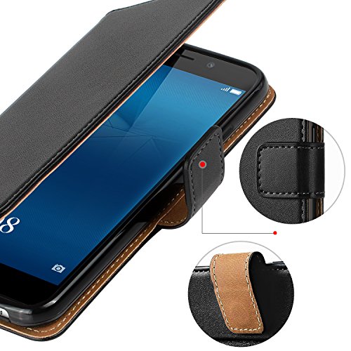 Honor 5C HÃ¼lle, HOOMIL HandyhÃ¼lle Huawei Honor 5C Tasche Leder Flip Case Brieftasche Etui SchutzhÃ¼lle fÃ¼r Huawei Honor 5C Cover - Schwarz (H3063)