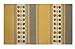 Produktbild Homescapes moderner Chenille Teppich grau senfgelb 90 x 150 cm Circles & Stripes Vorleger