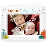 Chèques-cadeaux Amazon.fr - Imprimer - Ajoutez un photo - Anniversaire