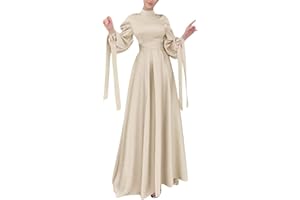 RISAHO Damen Kleid Muslimisches Muslimische Robe mit Hijab Muslimisches Kleid Mit Kapuze Robe Einfarbig Gebet Abaya Kleid Islamischer Naher Osten Dubai Türkei Arabische Muslim Kaftan Kleid Für Ramadan