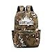 Produktbild Y&SJ Camo Rucksack, Wandern Daypacks Oxford wasserdichte Taktische Rucksack College Rucksack Kopfhörer Kabel Loch Nacht Reflektierend-Fünfteiliger Anzug,B