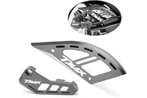 Velospeed Per Tmax 560 Tech Max Tmax 530 SX DX Tutti gli anni Staffe Pinze Freno Posteriore Disco Rotore Guard tmax530 tmax560 techmax Accessori (grigio-2)