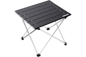 Ledeak Tragbar Klapptisch, Aluminium Campingtisch Ultra Leichte mit Tasche, Leicht zu tragen, klappbar Tisch Präfekt für Camping Picknick Kochen Garten Wandern Reisen